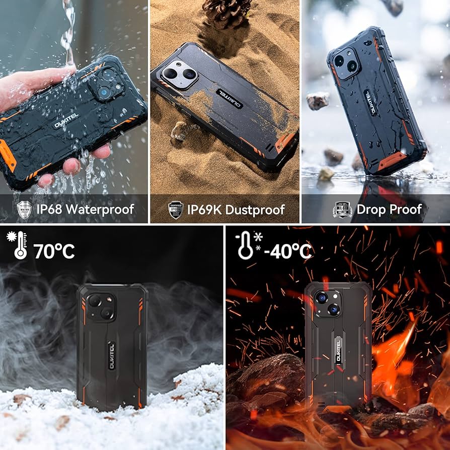 OUKITEL WP20 スマホ – ブラック＆オレンジ Amazon | OUKITEL WP20 simフリー スマホ 本体 防水防塵耐衝撃